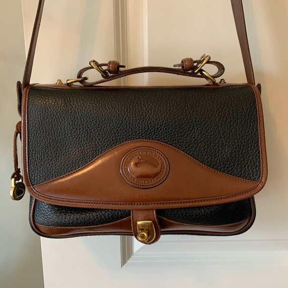 Dooney & Bourke Handbags - Vintage Navy Dooney & Bourne Messenger Bag